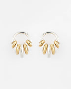 Solid Silver Donut Earrings