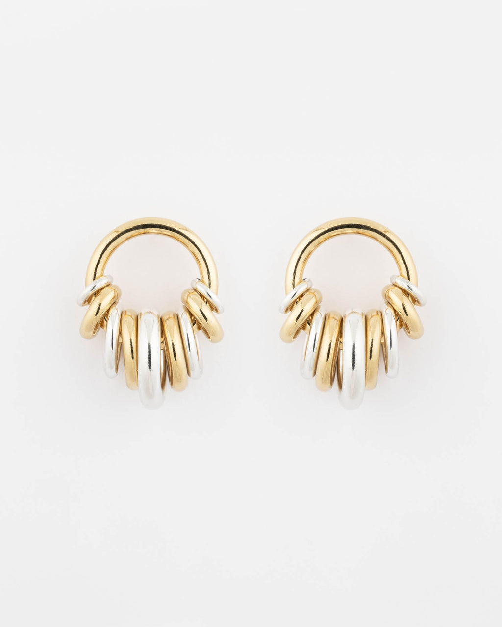Gold Plain Donut Earrings