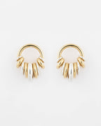 Gold Plain Donut Earrings