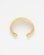 Isis Shiny Textured Gold Bracelet