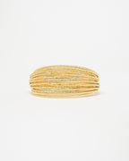 Isis Shiny Textured Gold Bracelet