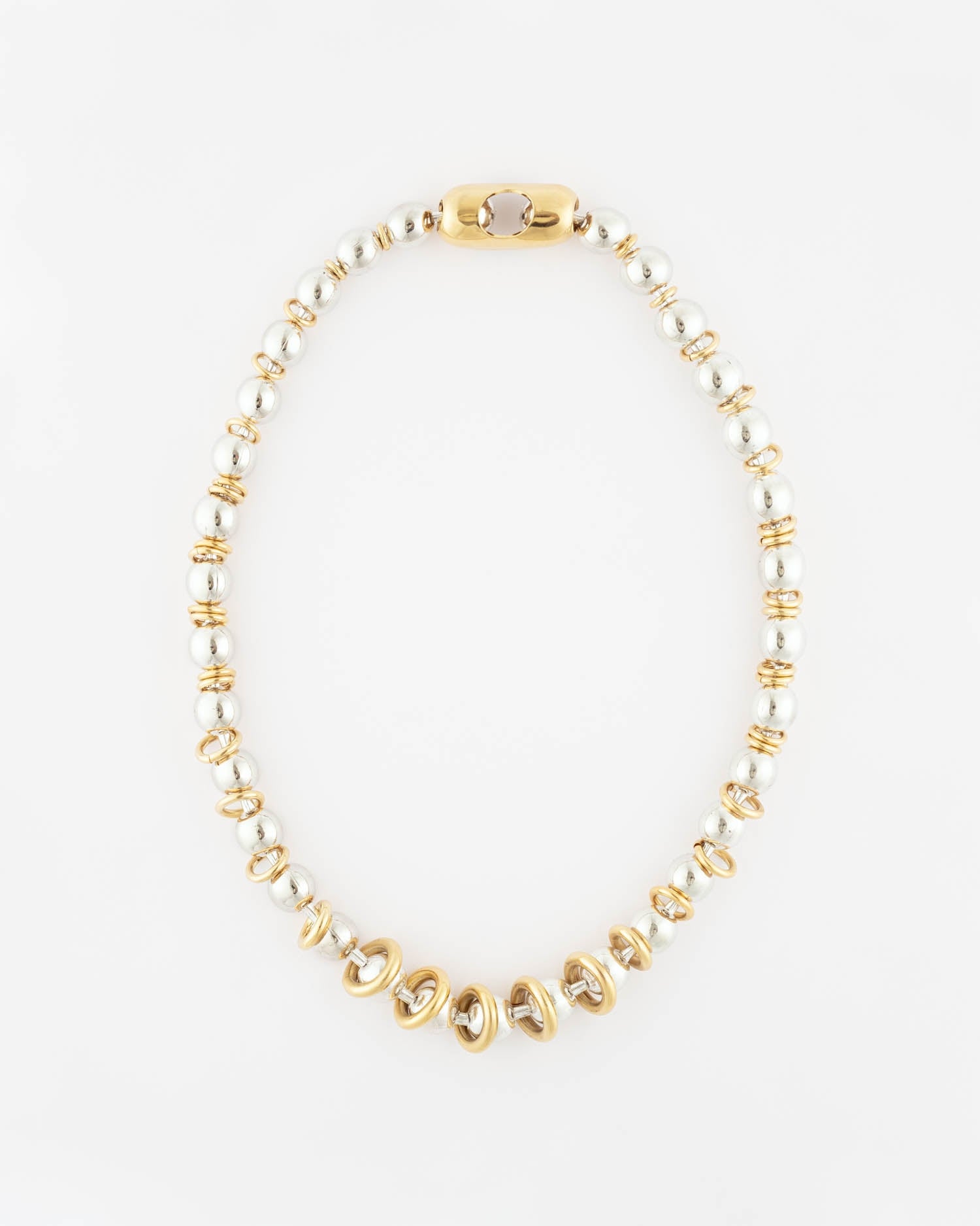 Silver Bubble Chain Necklace