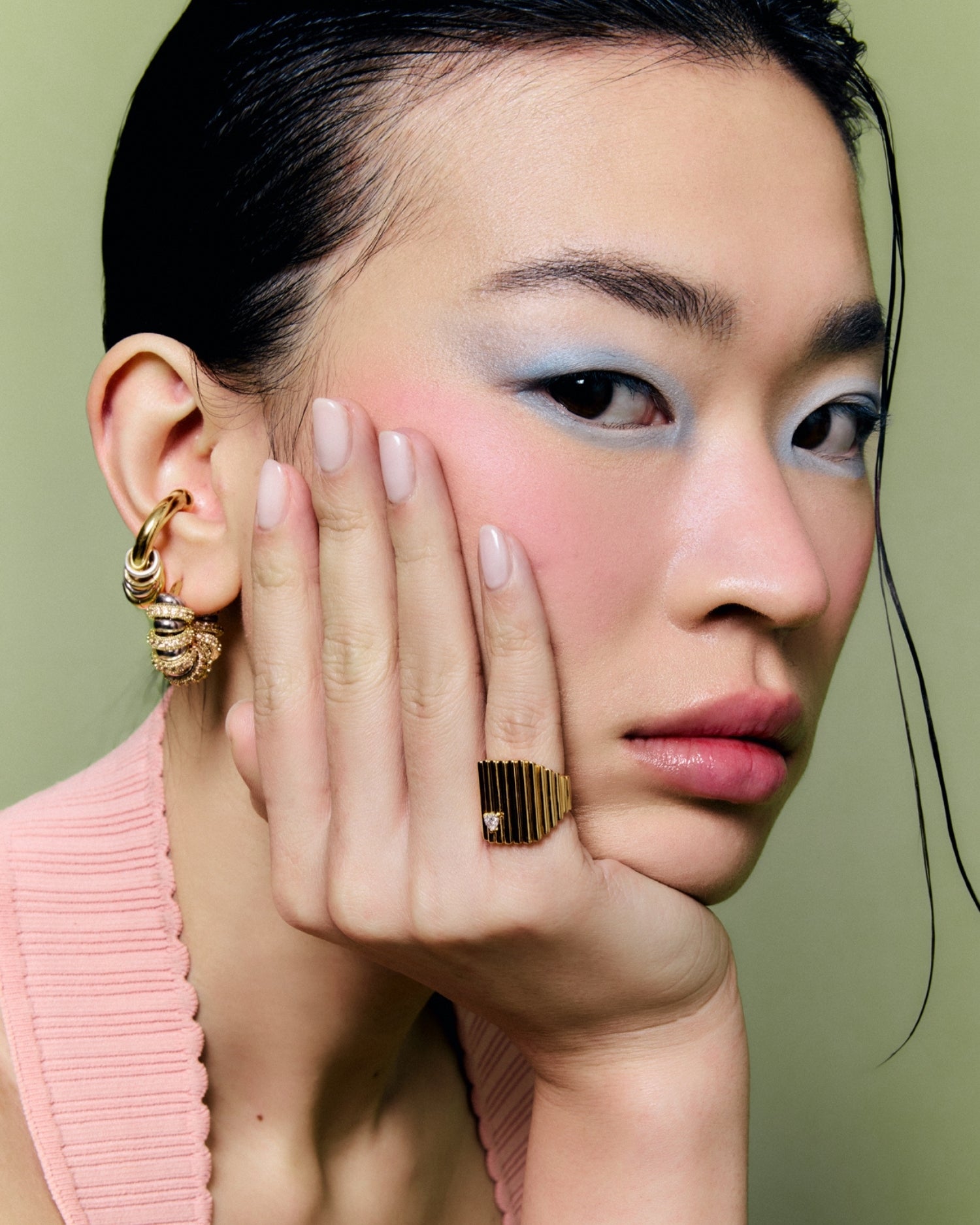 Love Heart Gold Signet Ring