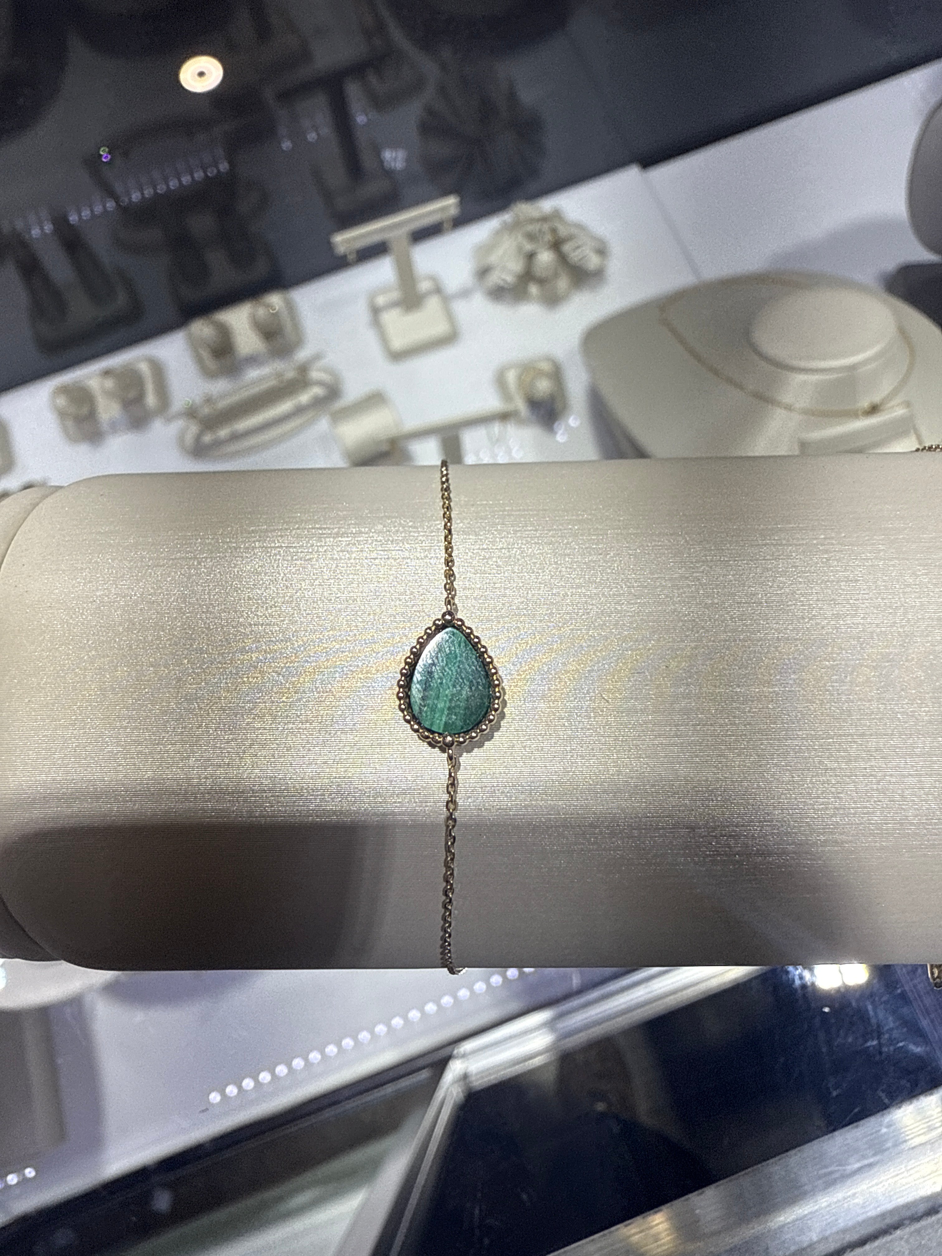 Beaded pear mal bracelet