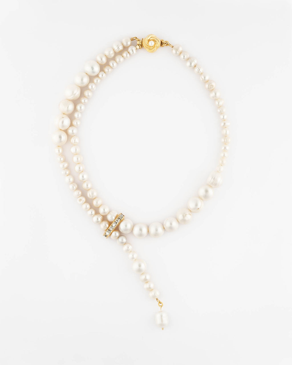 Dripping Pearl Gold Choker Necklace