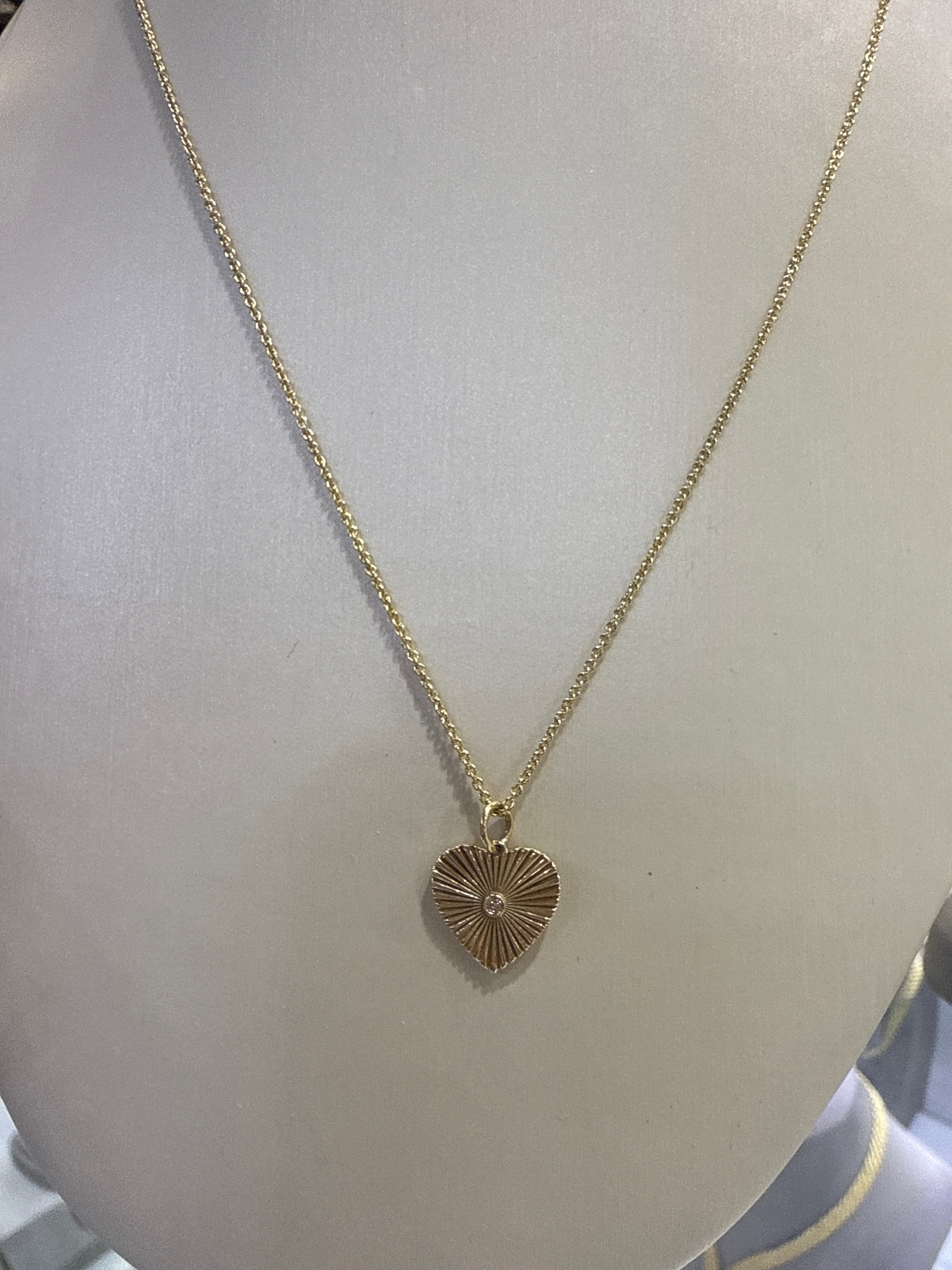 Diamond heart necklace