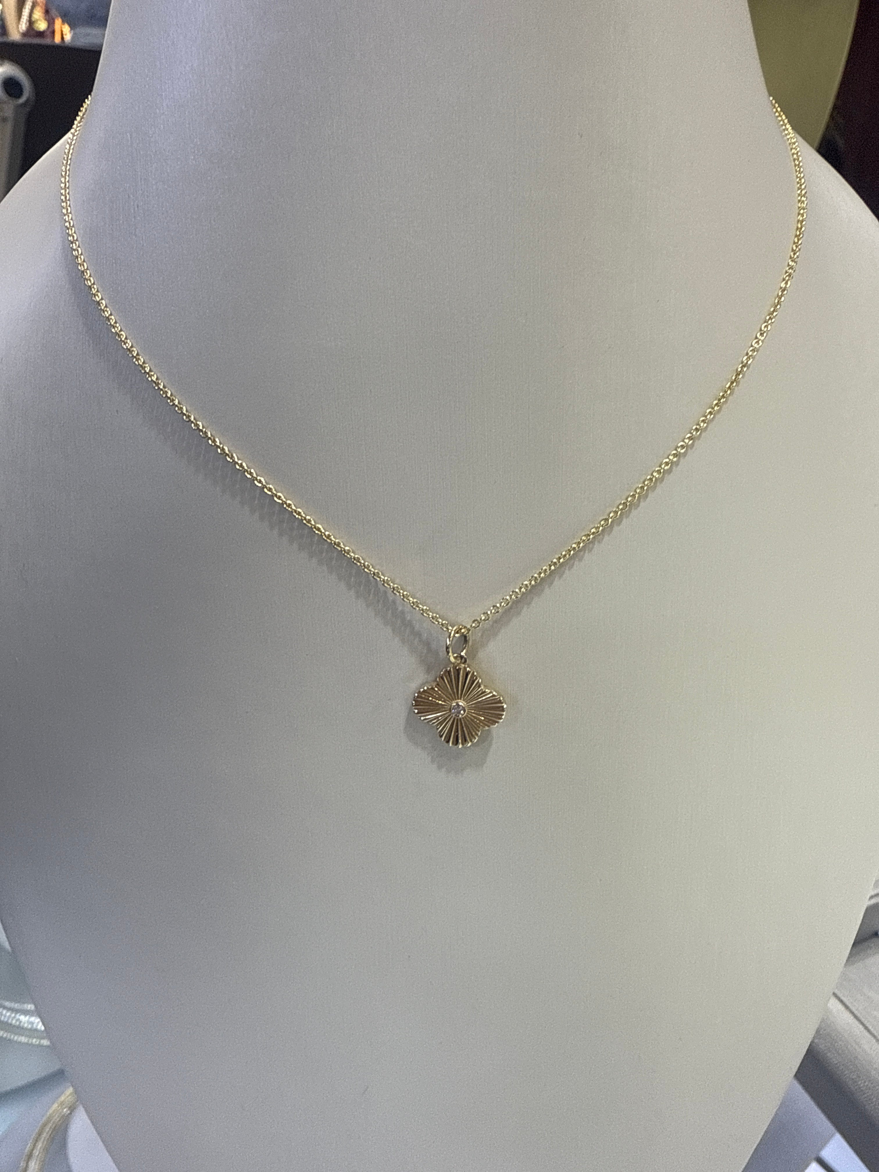 Diamond clove necklace