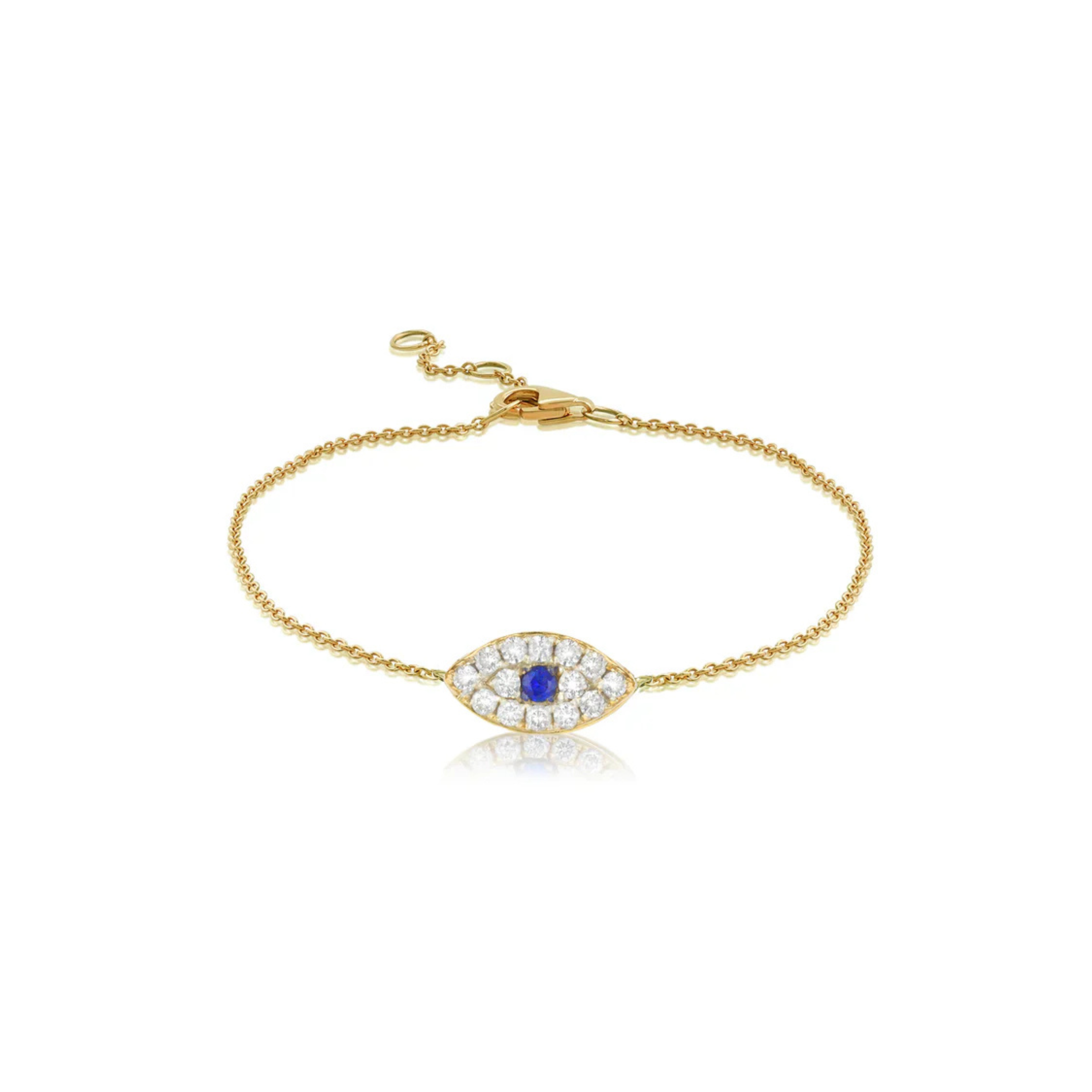 Evil Eye Bracelet in Yellow