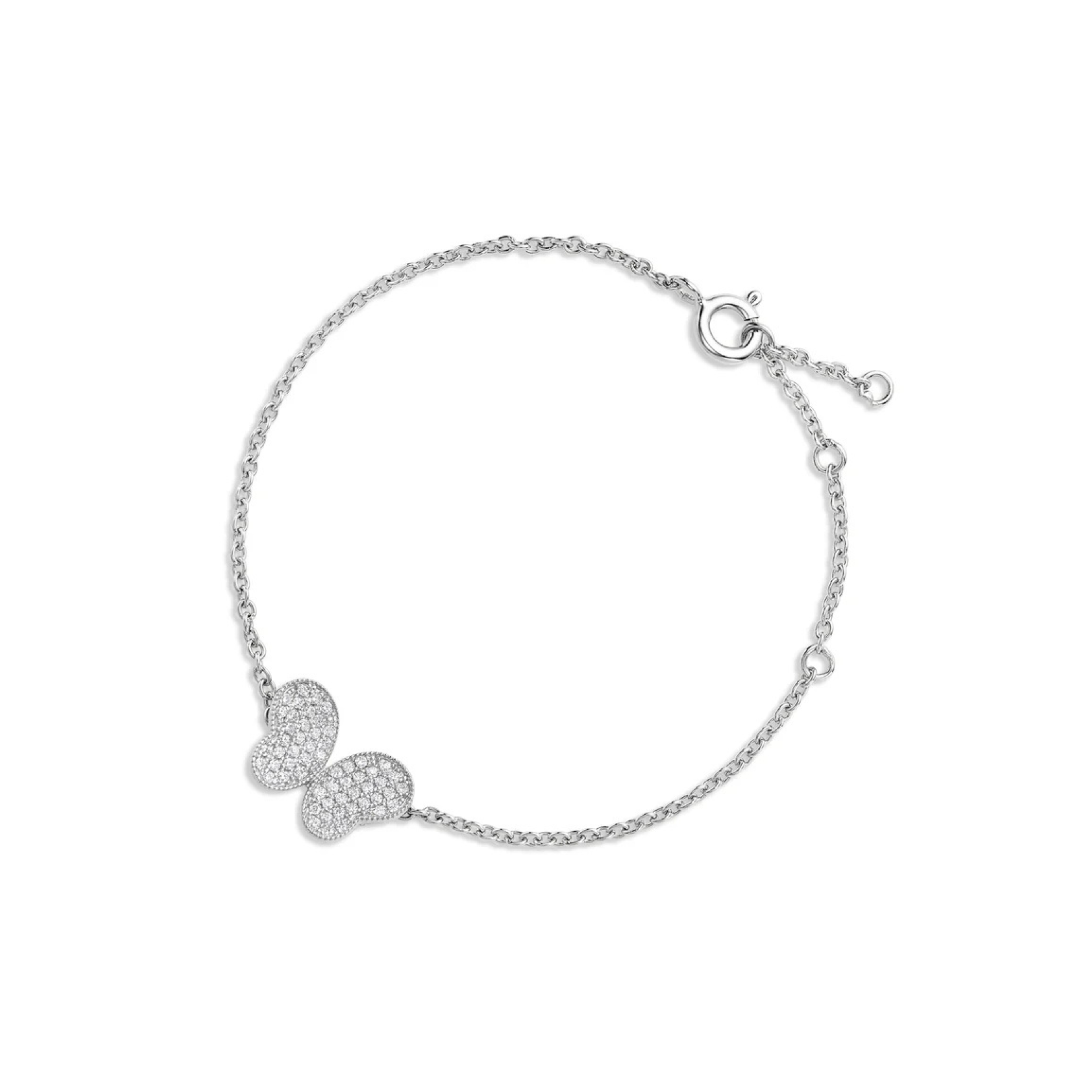 Butterfly Bracelet in White