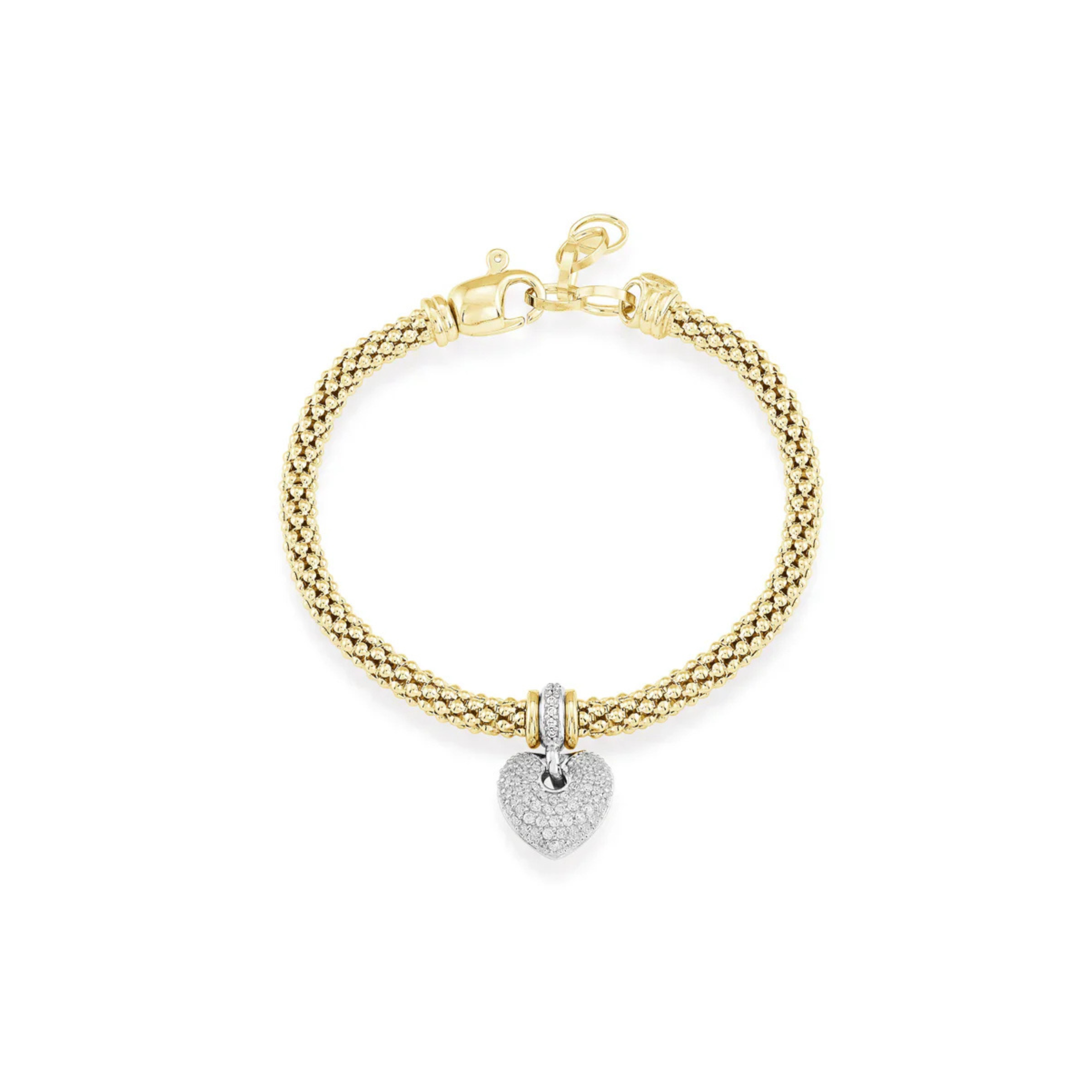 Heart Pop Mesh Bracelet 6.5" + EXT
