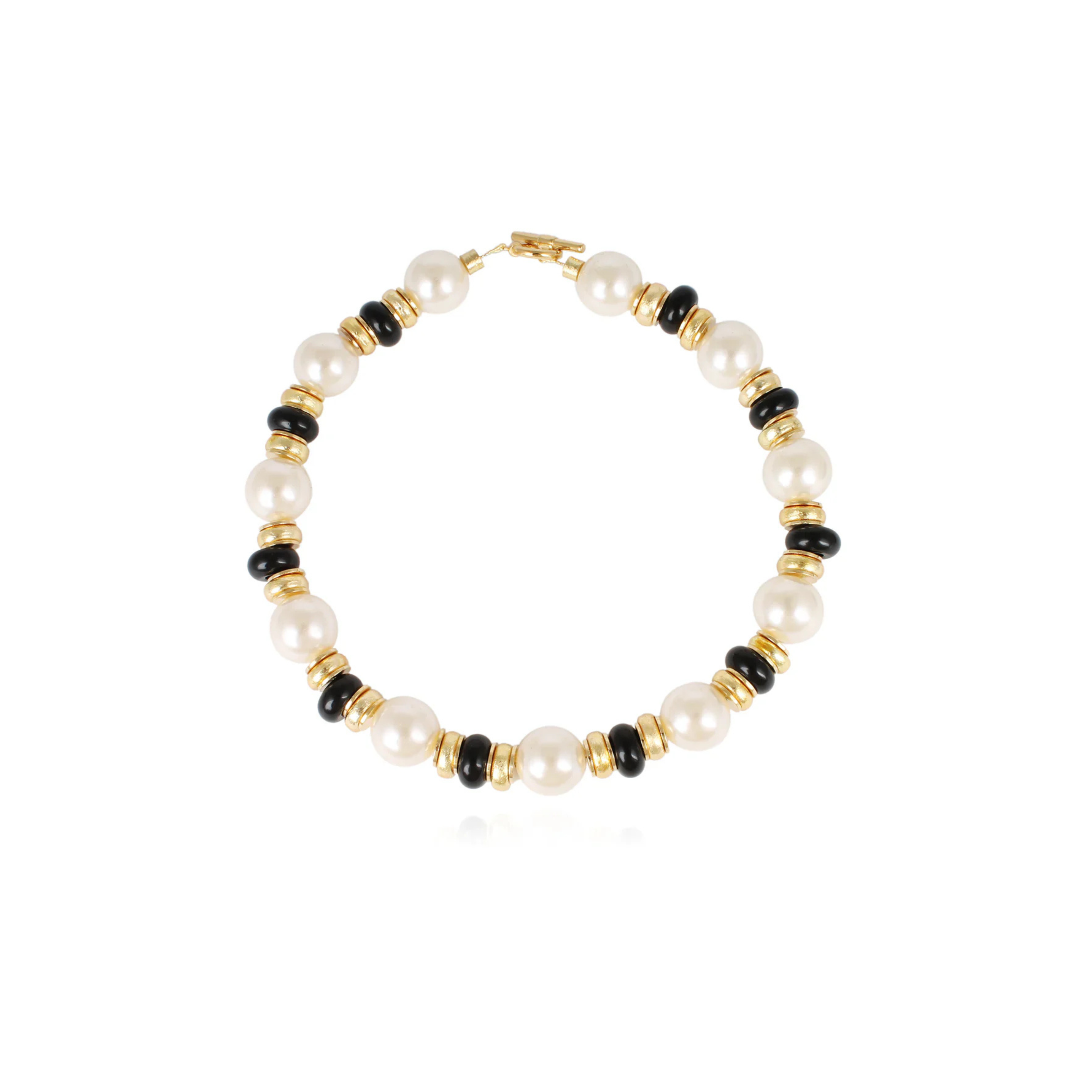 Libi Black Onyx & Pearl Necklace