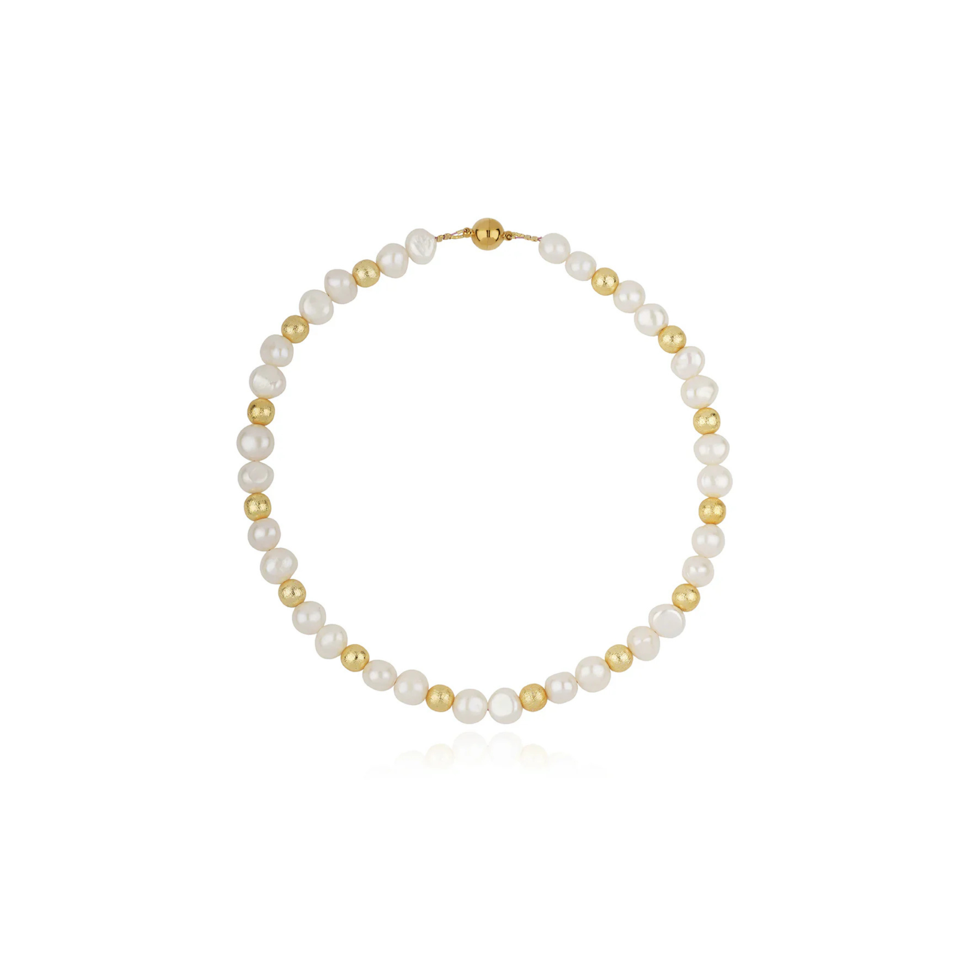 Serena Mother-of-Pearl Gold Necklace
