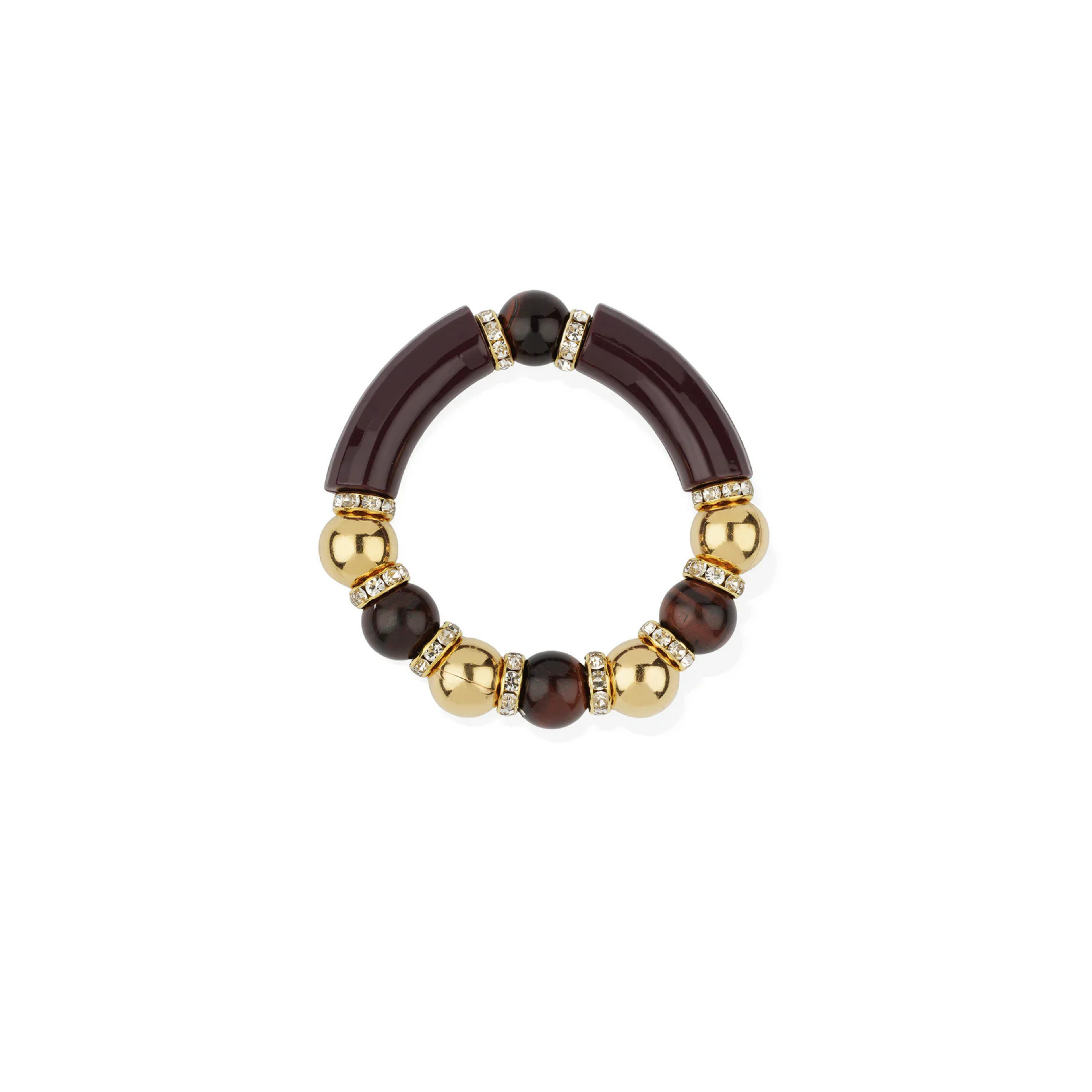 Nevada Bordeaux & Tiger's Eye Bracelet