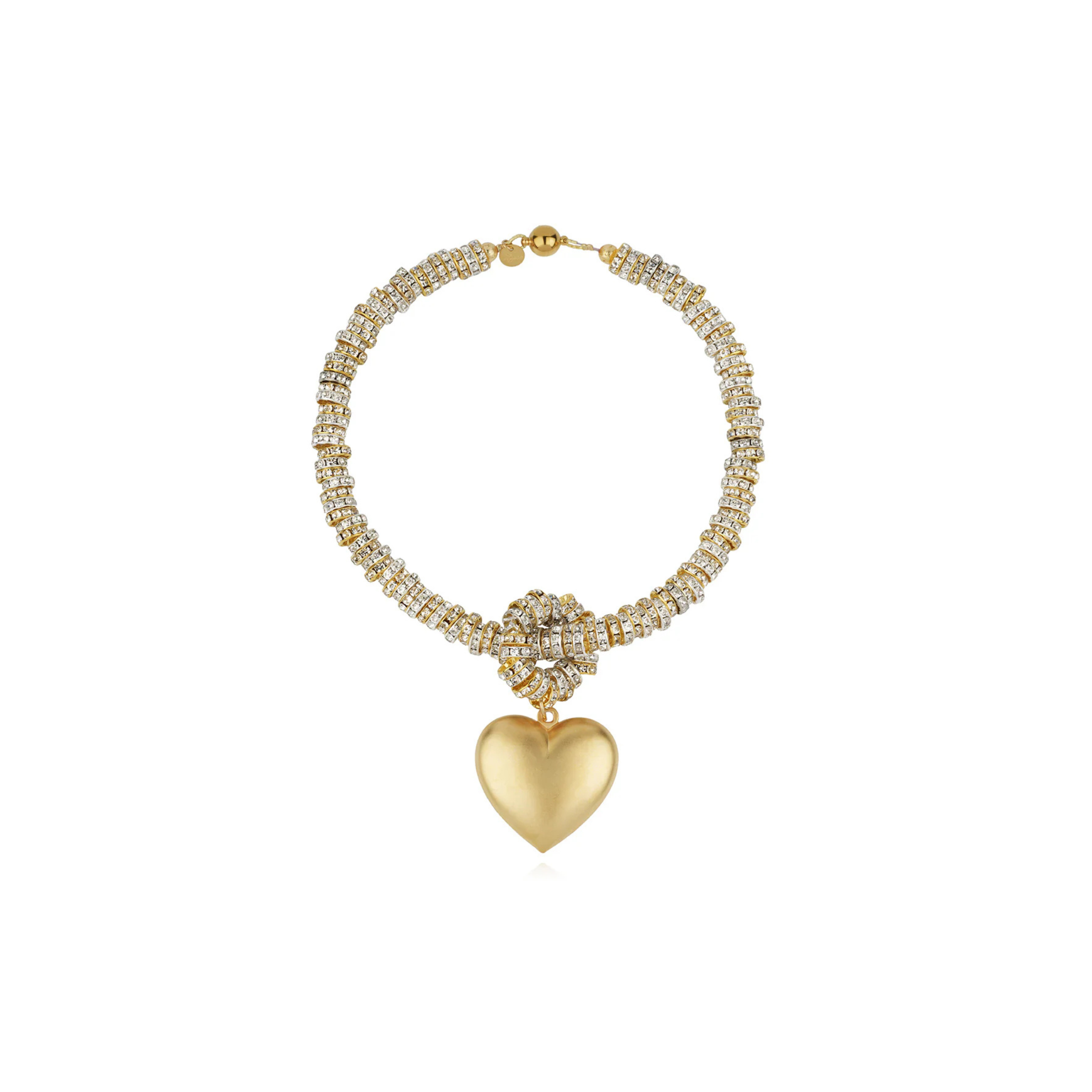 Ludmila Sparkling Heart Necklace