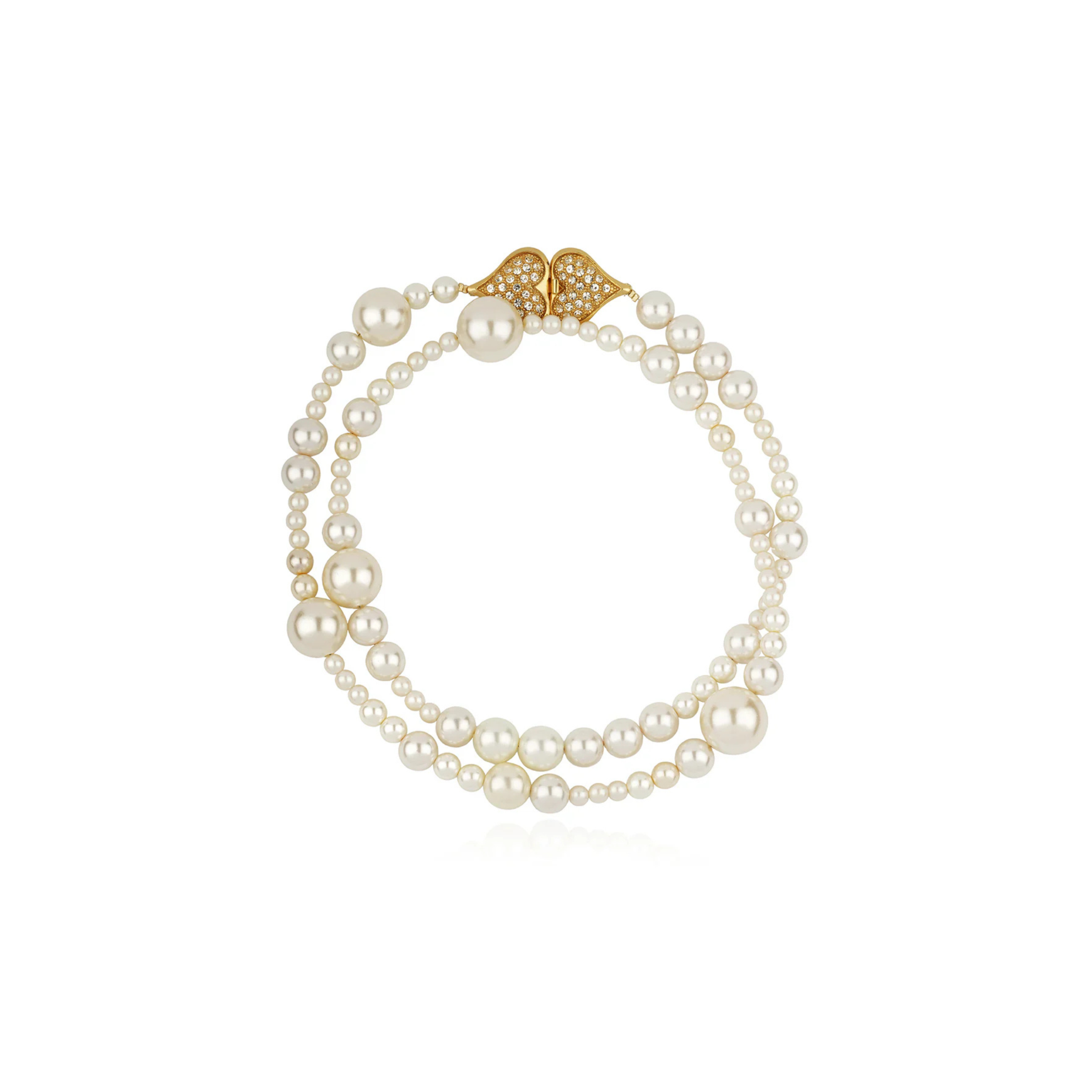 Anastasia Iridescent Glass Bead Necklace