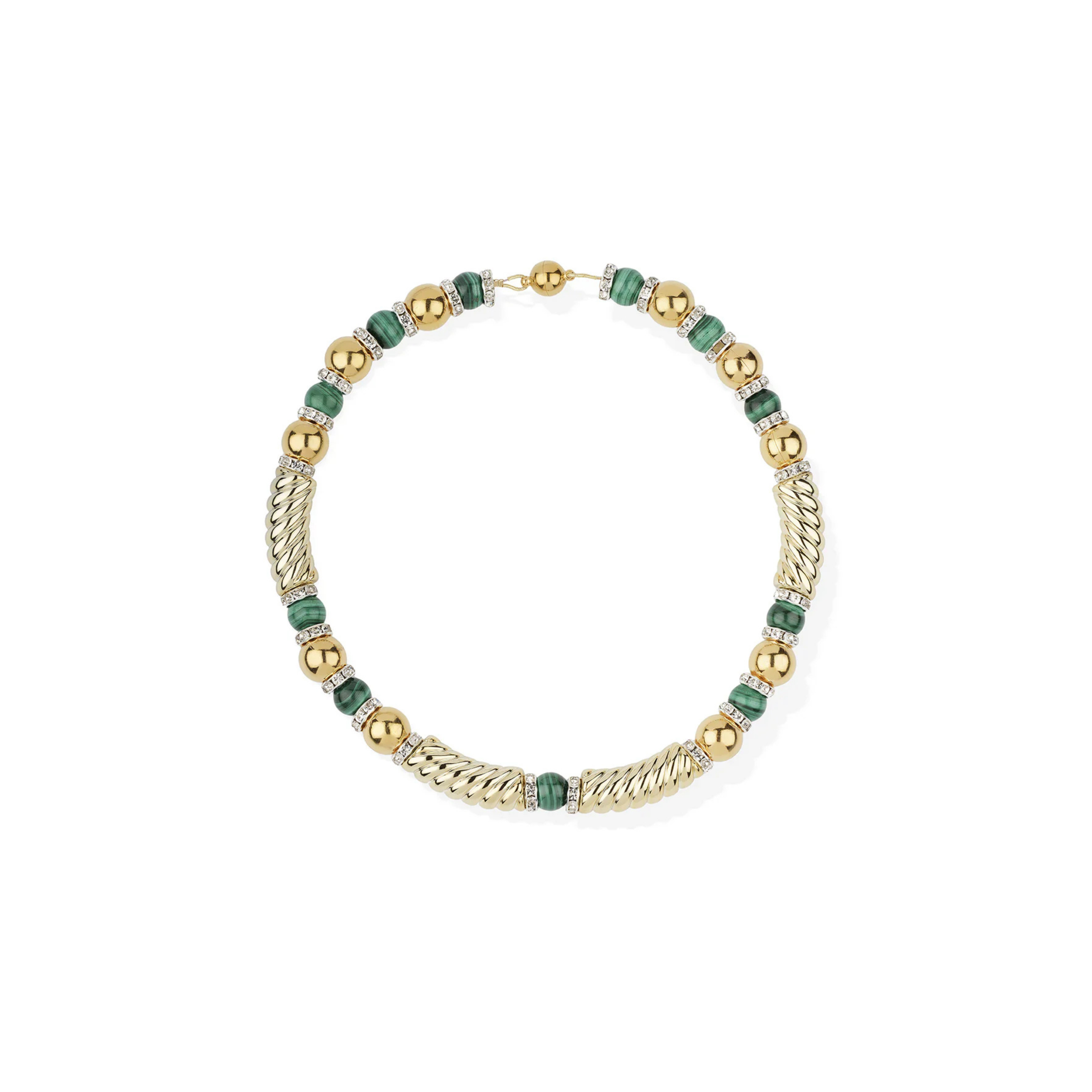 Dorian Winter Malachite Gold Necklace