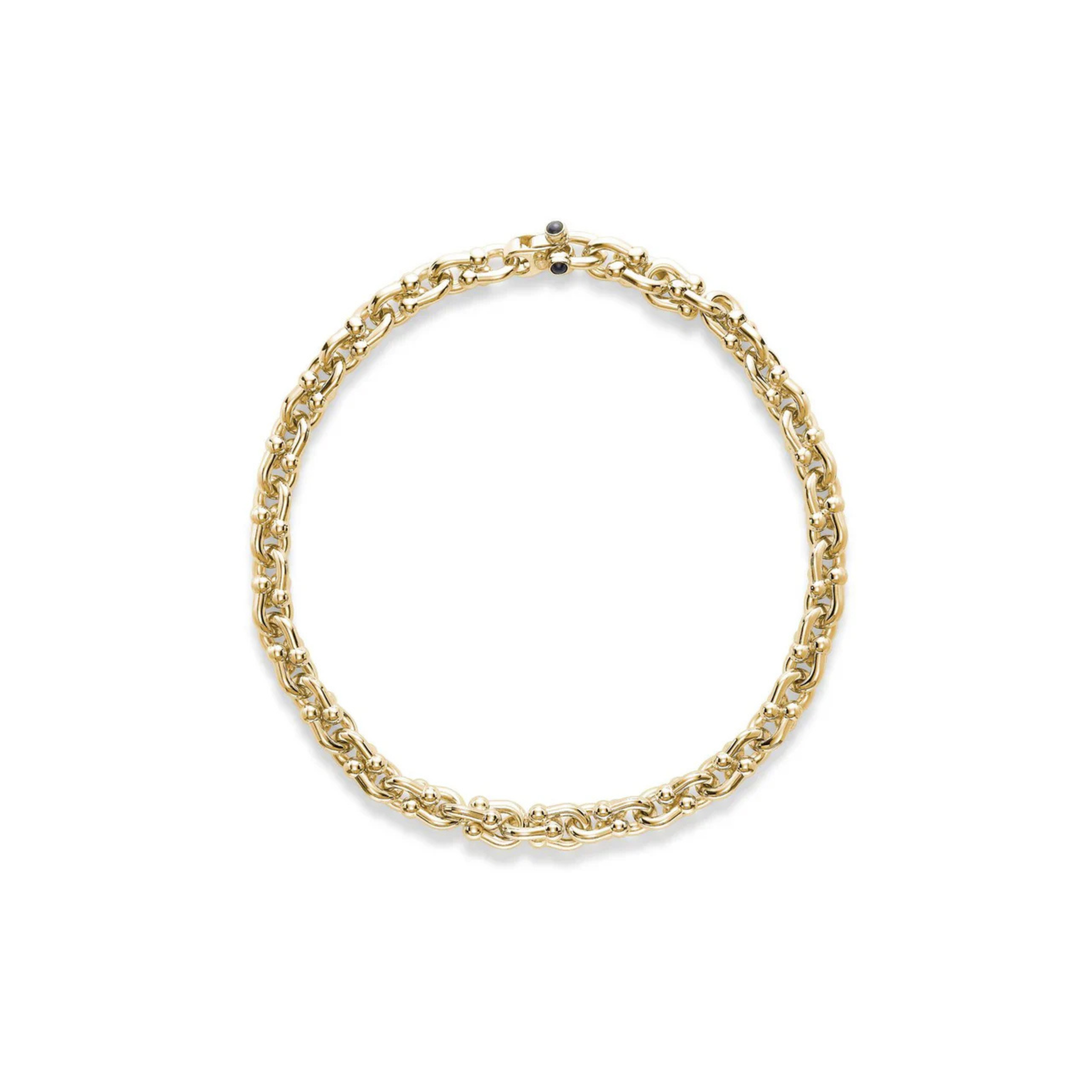 Marine Link Yellow Gold Necklace - 18"