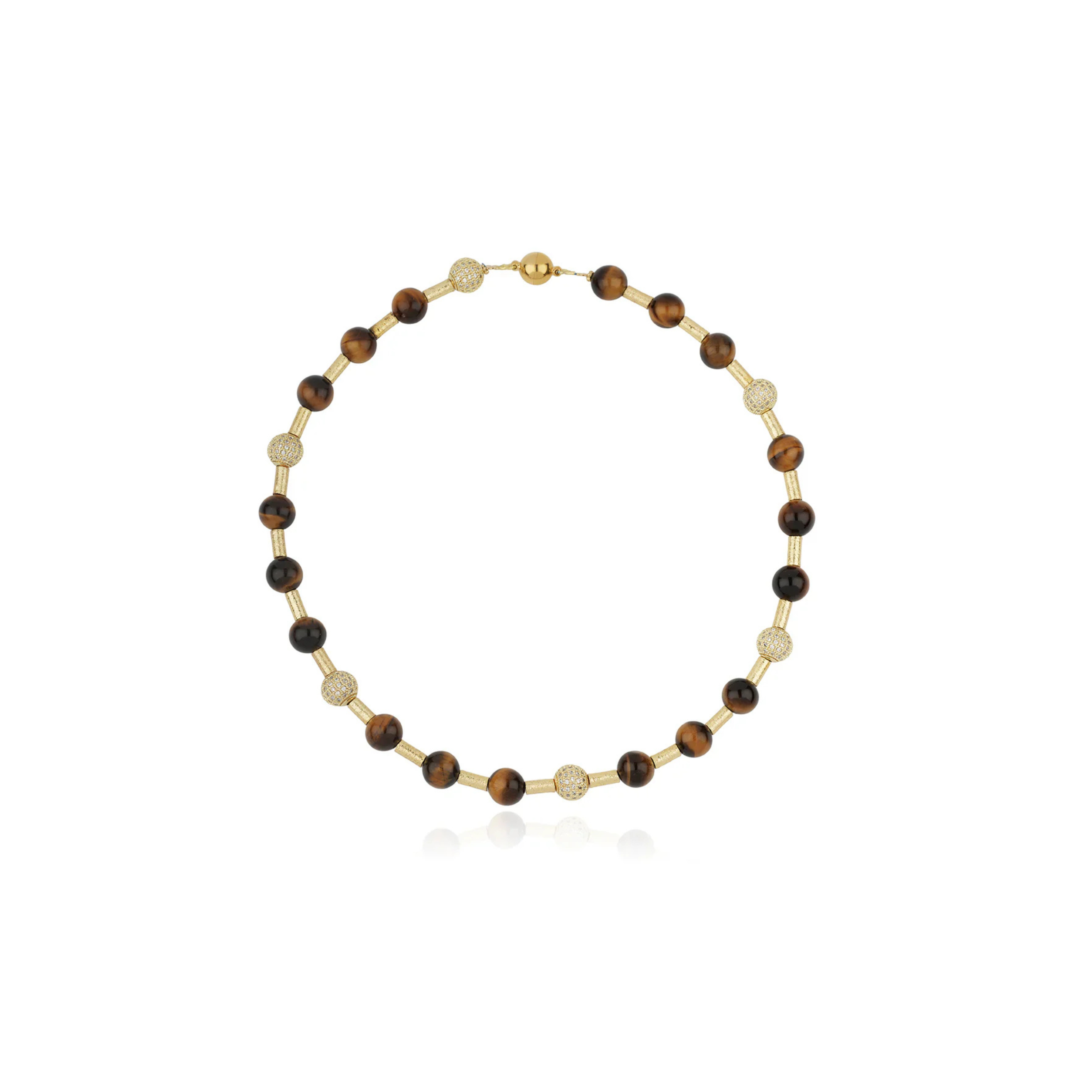 Amaya Gold Tiger's Eye Necklace