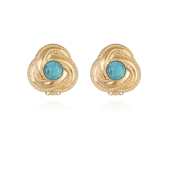 Charly Gemstone Clip-On Earrings