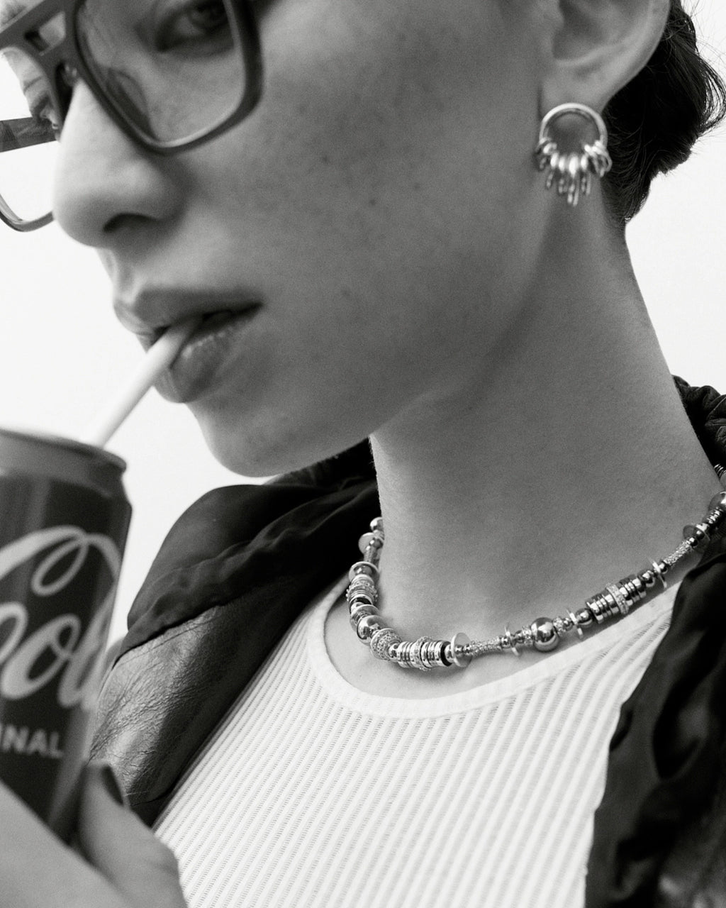 Solid Silver Donut Earrings