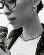 Solid Silver Donut Earrings