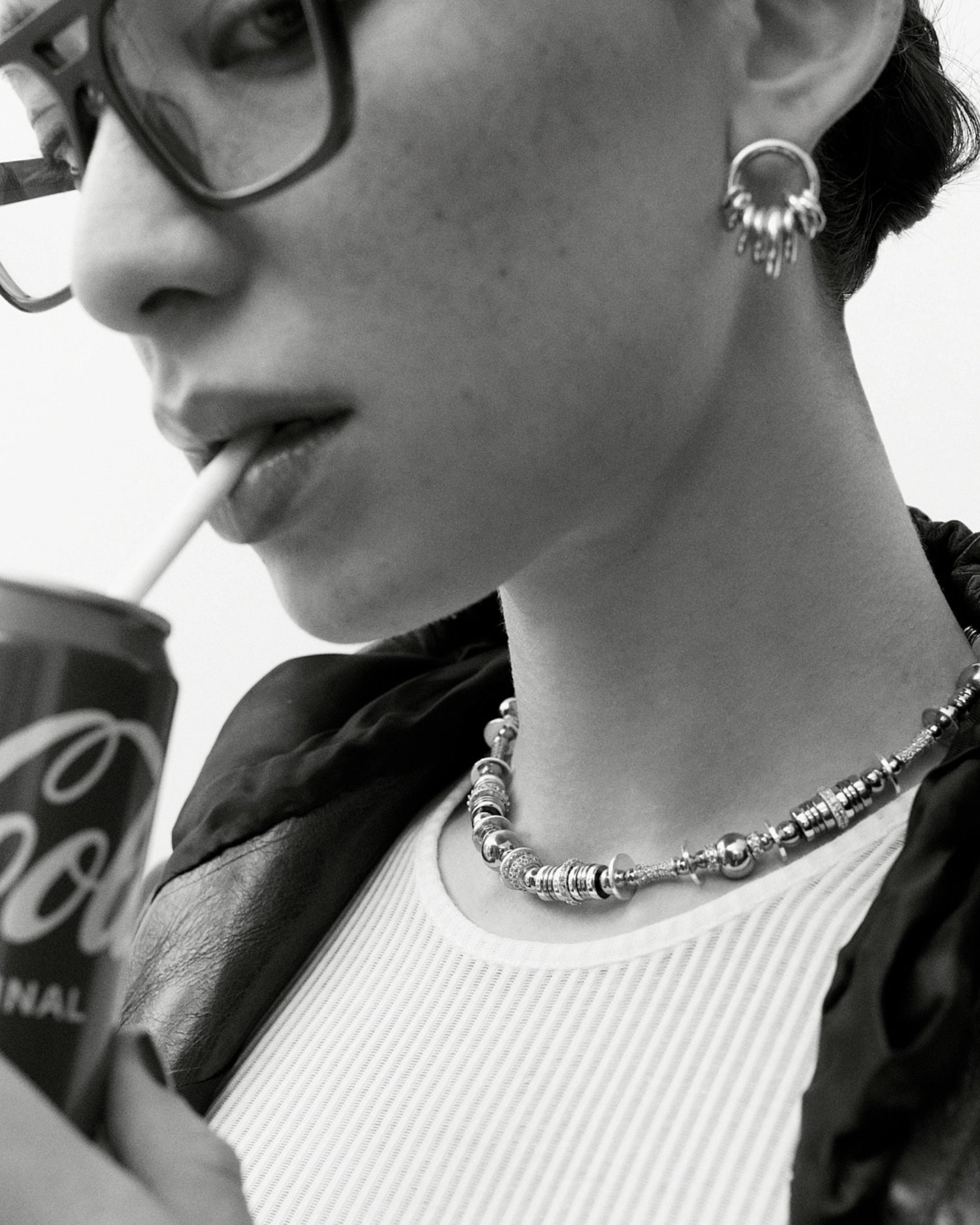 Solid Silver Donut Earrings