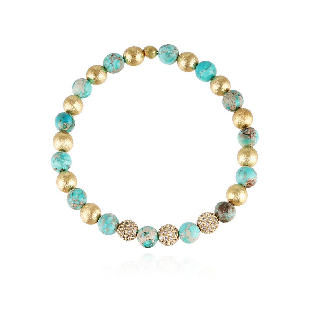 Disco Turquoise Elastic Bracelet